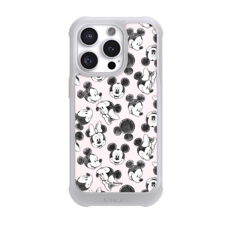 iPhone 16 Pro NIVOmax Minnie & Mickey Viele Gesichter Pink