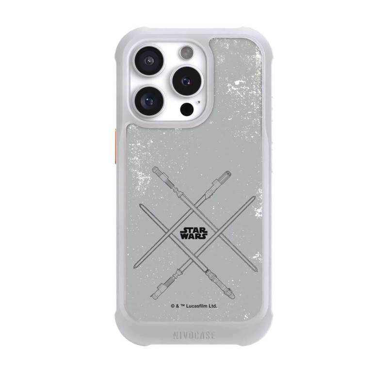 iPhone 16 Pro NIVOmax Lichtschwerter Grau