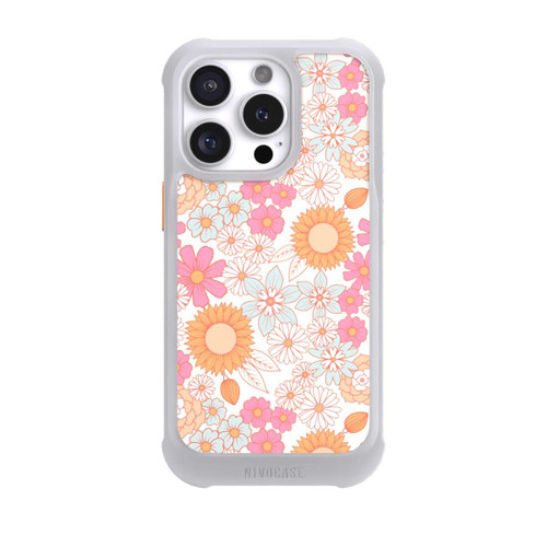 Apple iPhone 16 Pro NIVOmax Fleurs Bohémienne Rétro 1