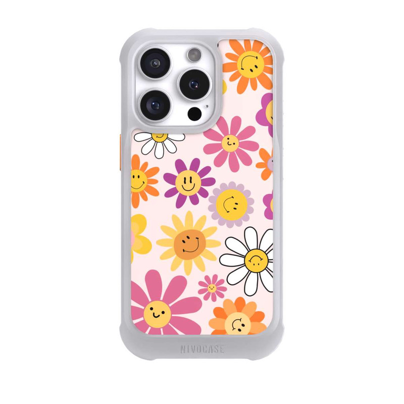 iPhone 16 Pro NIVOmax Smiles Pink Flowers