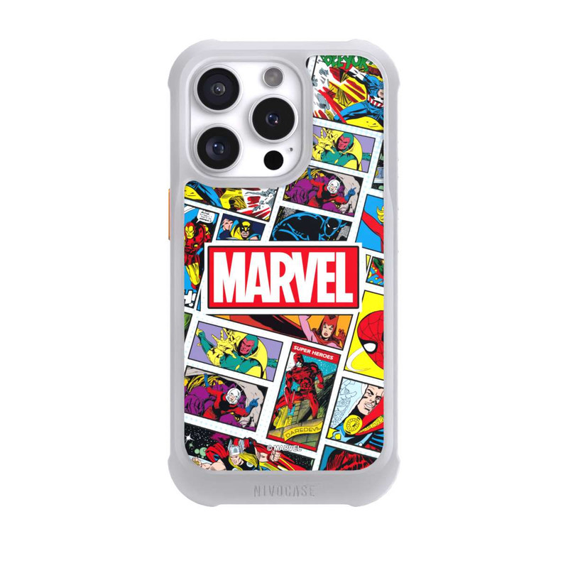 iPhone 16 Pro NIVOmax Marvel Comic Pattern