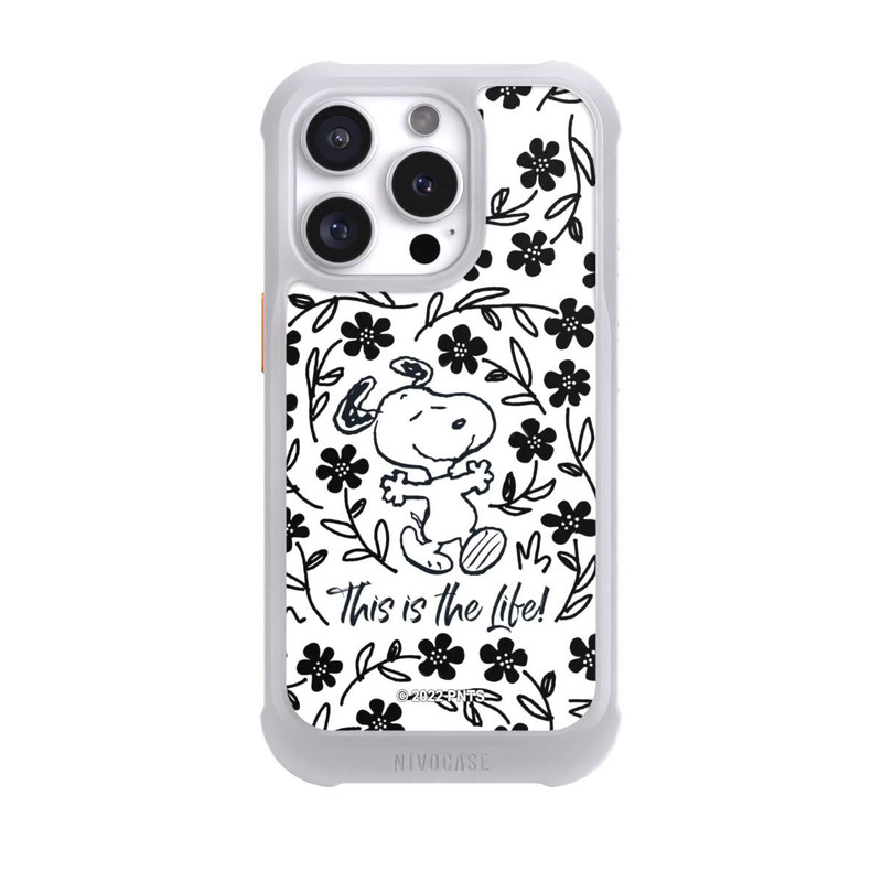iPhone 16 Pro NIVOmax Snoopy schwarz und weiß This Is The Life