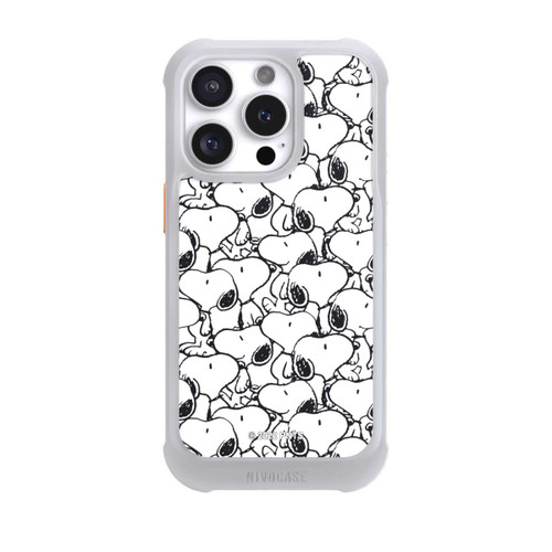 Apple iPhone 16 Pro NIVOmax Snoopy Pattern Black And White