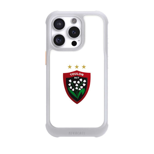 Apple iPhone 16 Pro NIVOmax Logo RC Toulonnais Blanc