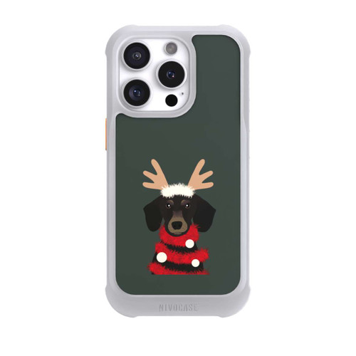 Apple iPhone 16 Pro NIVOmax teckel de Noël