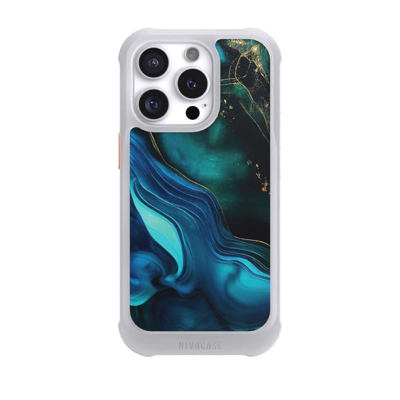 iPhone 16 Pro NIVOmax Blue Gold Ink with AI