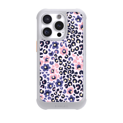 Apple iPhone 16 Pro NIVOmax Peau d'animal avec des fleurs 1