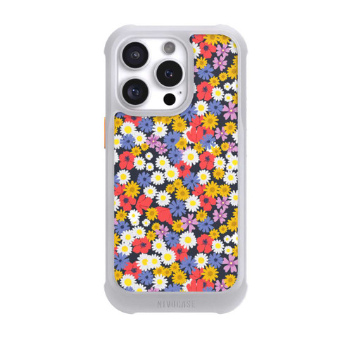 Apple iPhone 16 Pro NIVOmax Motif de fleurs sauvages