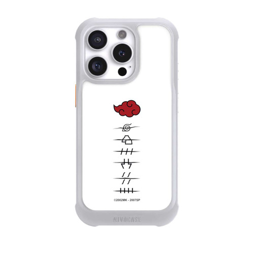 Apple iPhone 16 Pro NIVOmax Symboles blancs des membres d'Akatsuki
