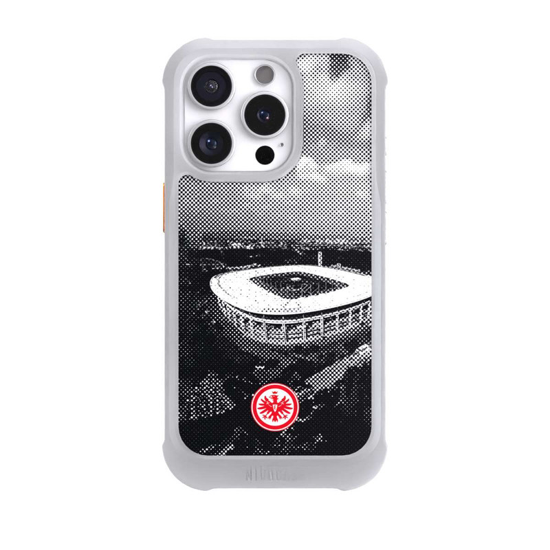 iPhone 16 Pro NIVOmax SGE Stadion Schwarz Weiß