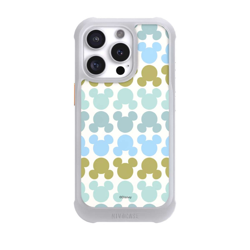 iPhone 16 Pro NIVOmax Disney Mickey Icon Pattern Green and Blue