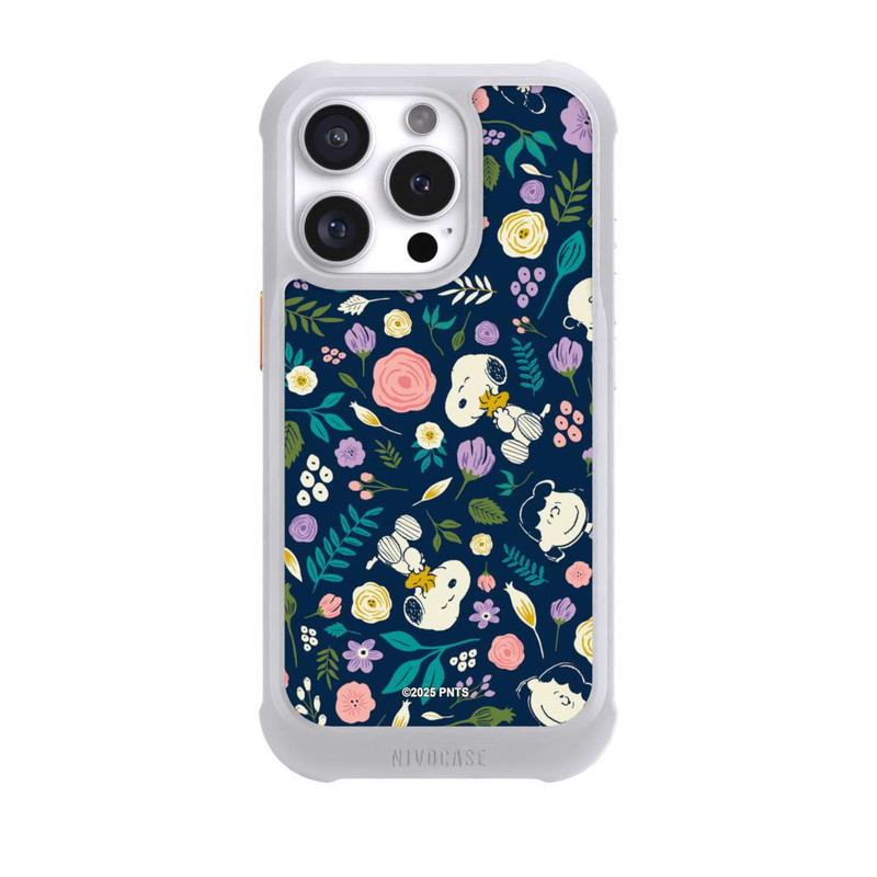 iPhone 16 Pro NIVOmax Peanuts Dark Flower Pattern