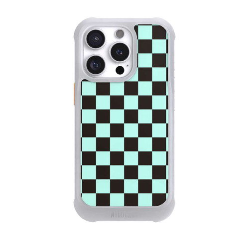 Apple iPhone 16 Pro NIVOmax Schachbrett Braun Blau