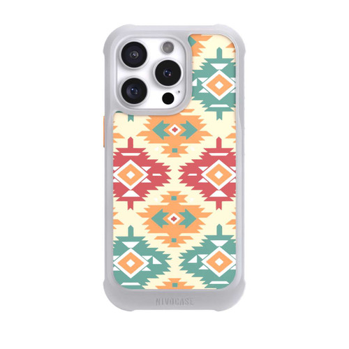 Apple iPhone 16 Pro NIVOmax Modern Tribal Boho Aztec Geometric Design 1