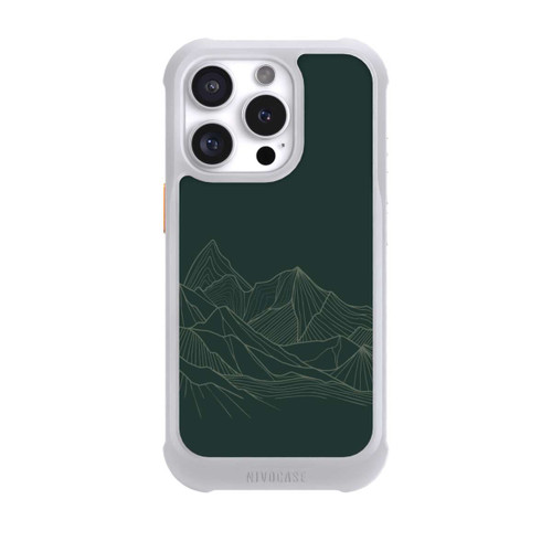 Apple iPhone 16 Pro NIVOmax Berg Line Art Grün