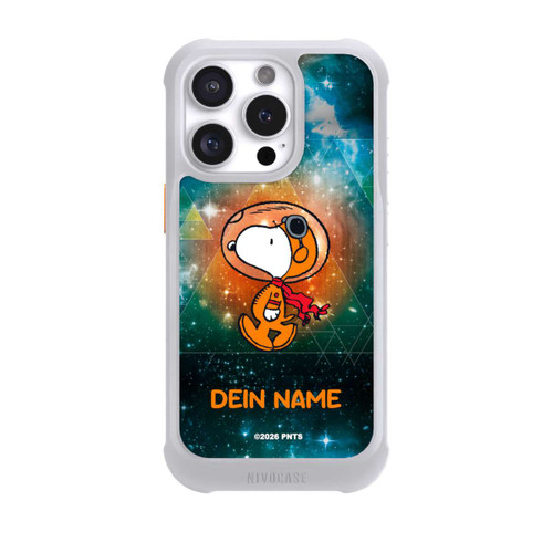 Apple iPhone 16 Pro NIVOmax Snoopy Space Traveller Personalisierbar