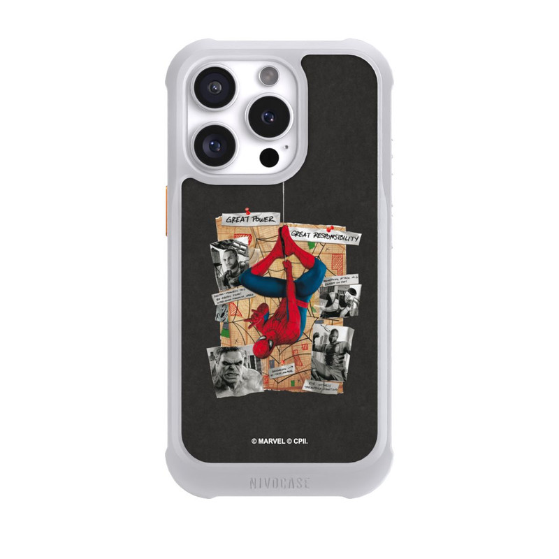 iPhone 16 Pro NIVOmax Spider-Man Tableau d'enquête