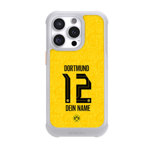 Apple iPhone 16 Pro NIVOmax BVB Trikot Personalisierbar 26-27