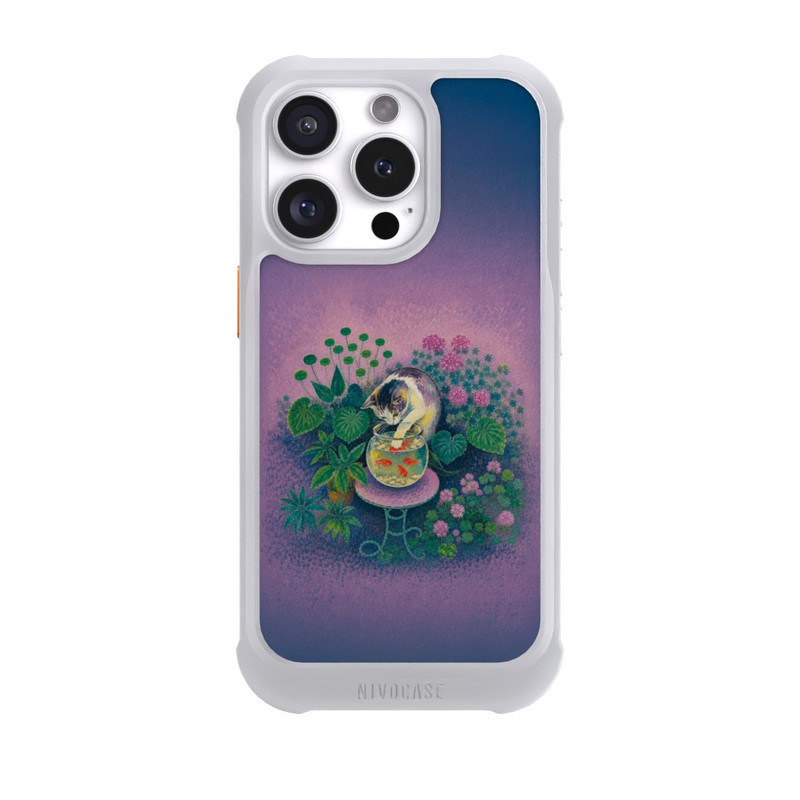 iPhone 16 Pro NIVOmax Goldfische von Matisse mit angelnder Katze mit KI