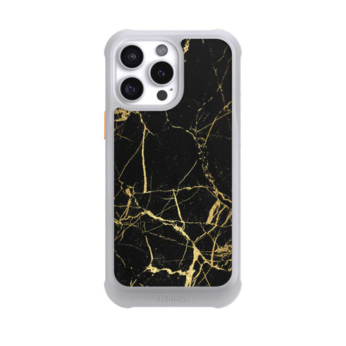 Apple iPhone 16 Pro Max NIVOmax Marbre Noir et Or