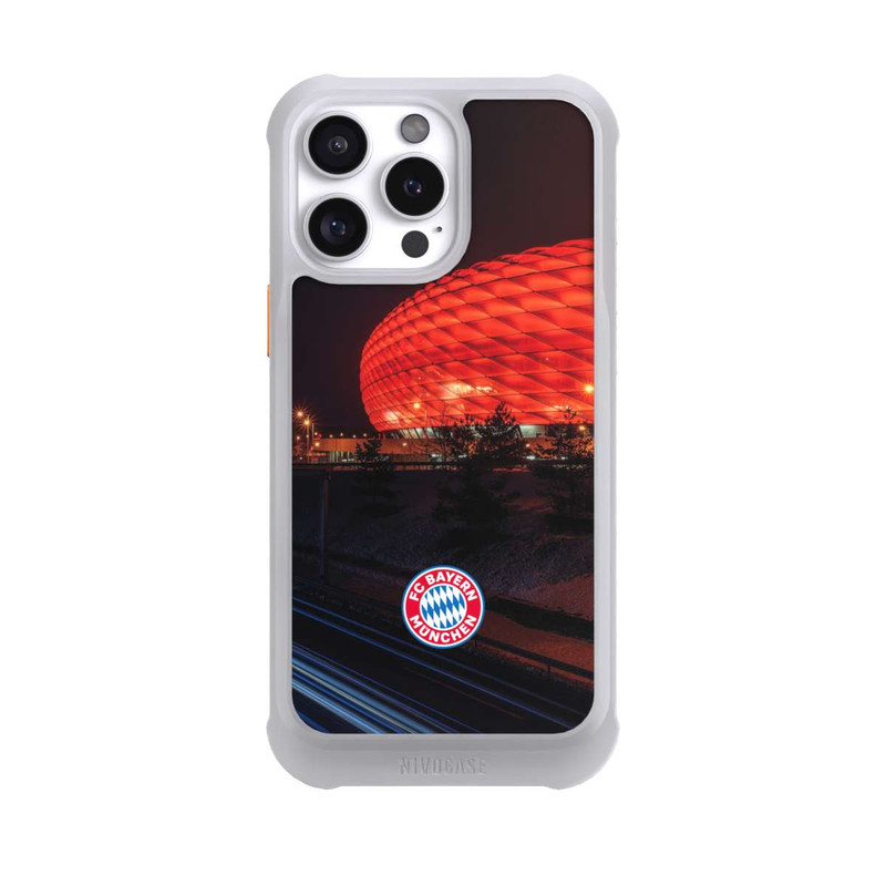 iPhone 16 Pro Max NIVOmax Allianz Arena bei Nacht FCB