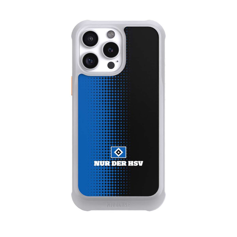iPhone 16 Pro Max NIVOmax Nur der HSV - Rautenraster Schwarz