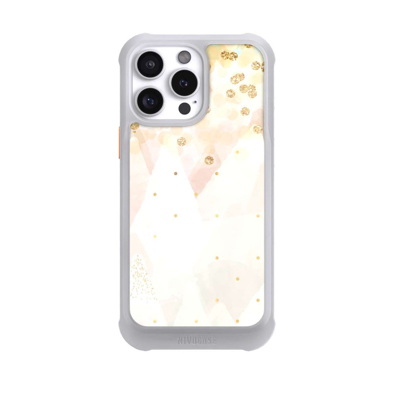 iPhone 16 Pro Max NIVOmax Gold Glitter Snow Look