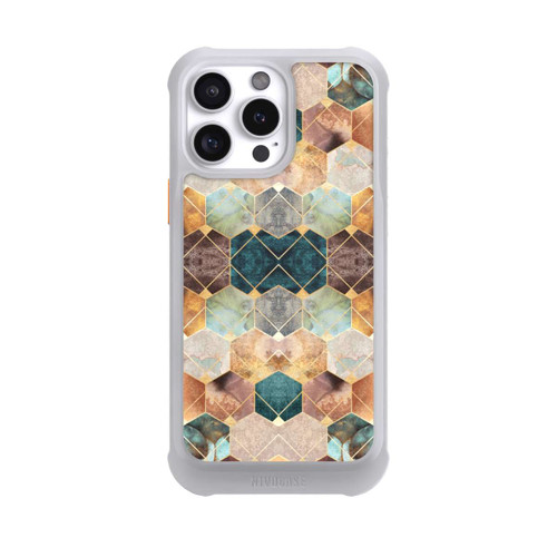Apple iPhone 16 Pro Max NIVOmax Naturfarbene Sechsecke und Diamanten