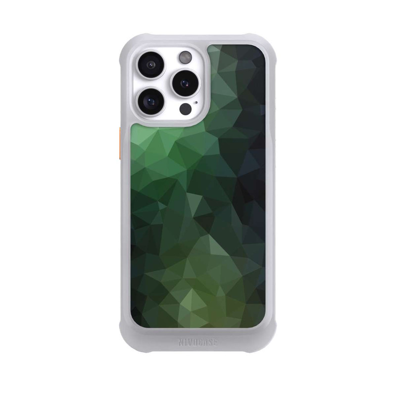 iPhone 16 Pro Max NIVOmax Polygonal Mosaic Green