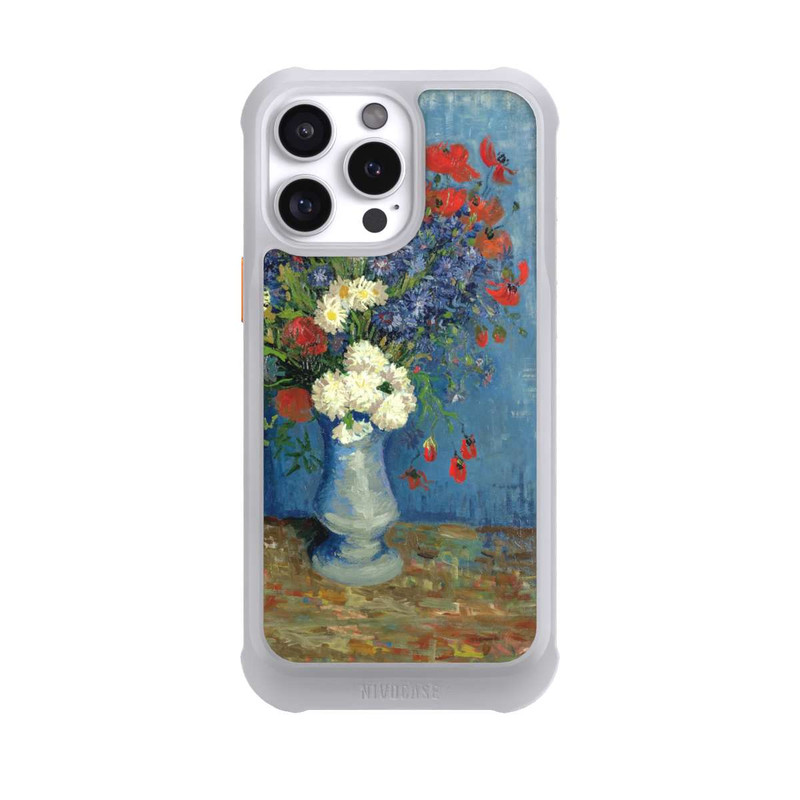 iPhone 16 Pro Max NIVOmax Stillleben Vase mit Kornblumen und Mohnblumen von Vincent Van Gogh
