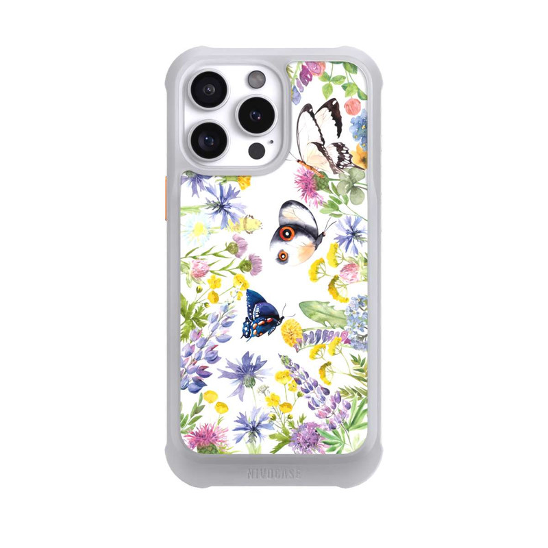 iPhone 16 Pro Max NIVOmax Colourful Spring Flowers and Butterflies