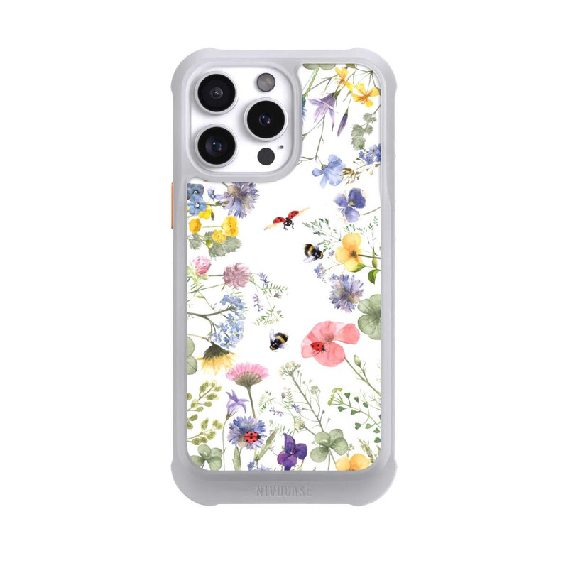 iPhone 16 Pro Max NIVOmax Colourful Spring Flowers and Bees