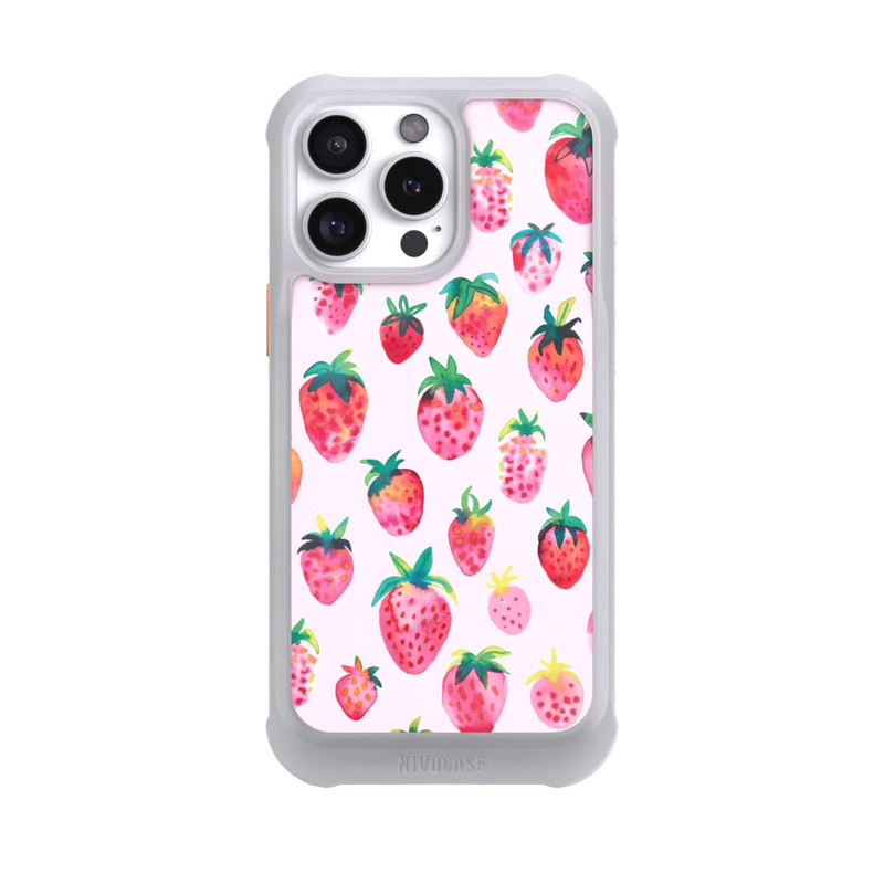 iPhone 16 Pro Max NIVOmax Aquarell Erdbeeren