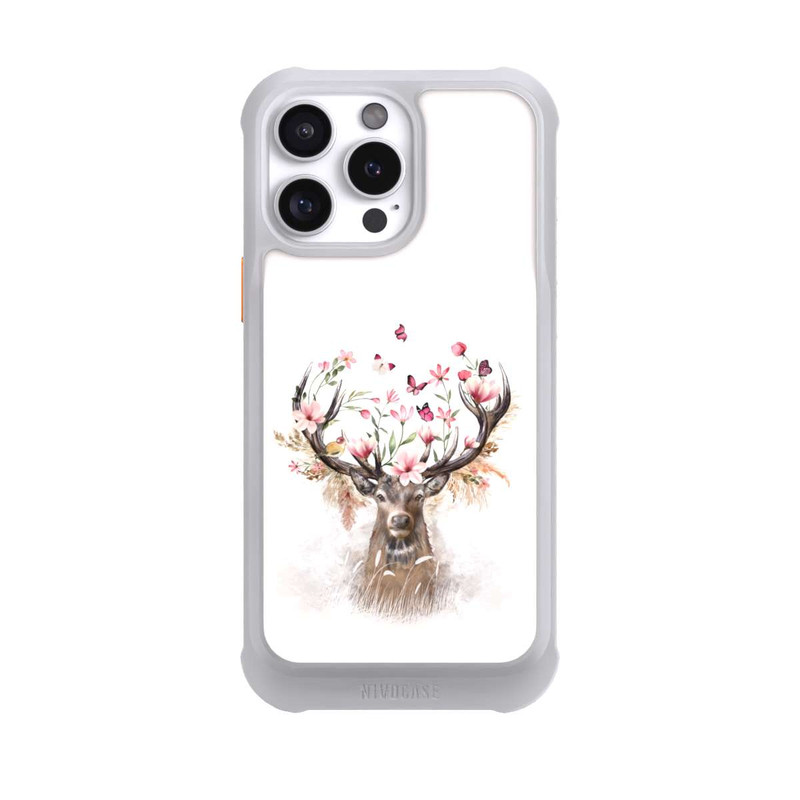 iPhone 16 Pro Max NIVOmax Deer Flowers Antlers