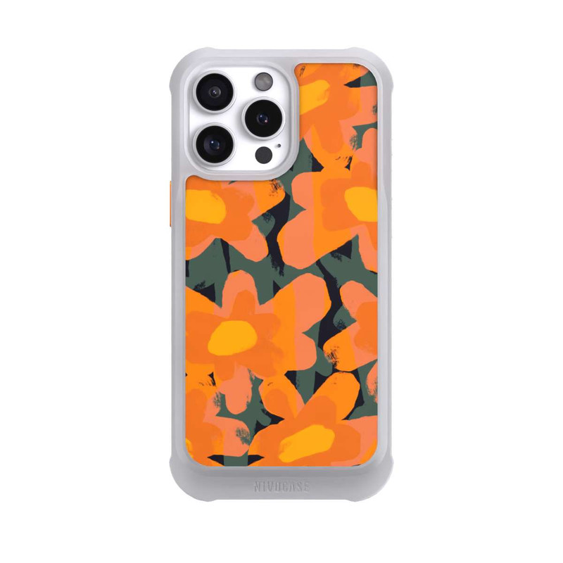 iPhone 16 Pro Max NIVOmax Blumenwiese Orange