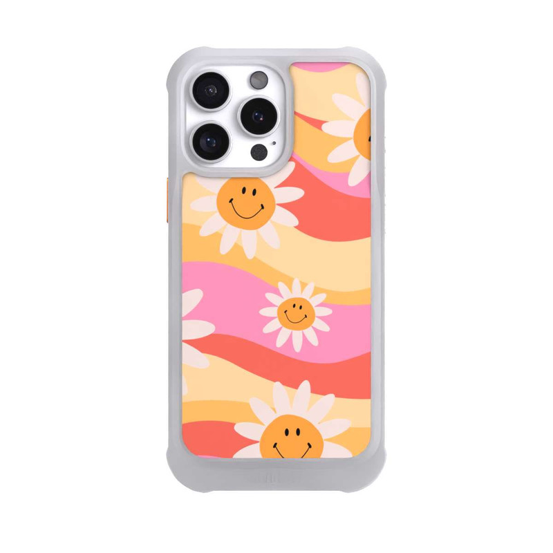 iPhone 16 Pro Max NIVOmax Retro Smiles Orange Colorful