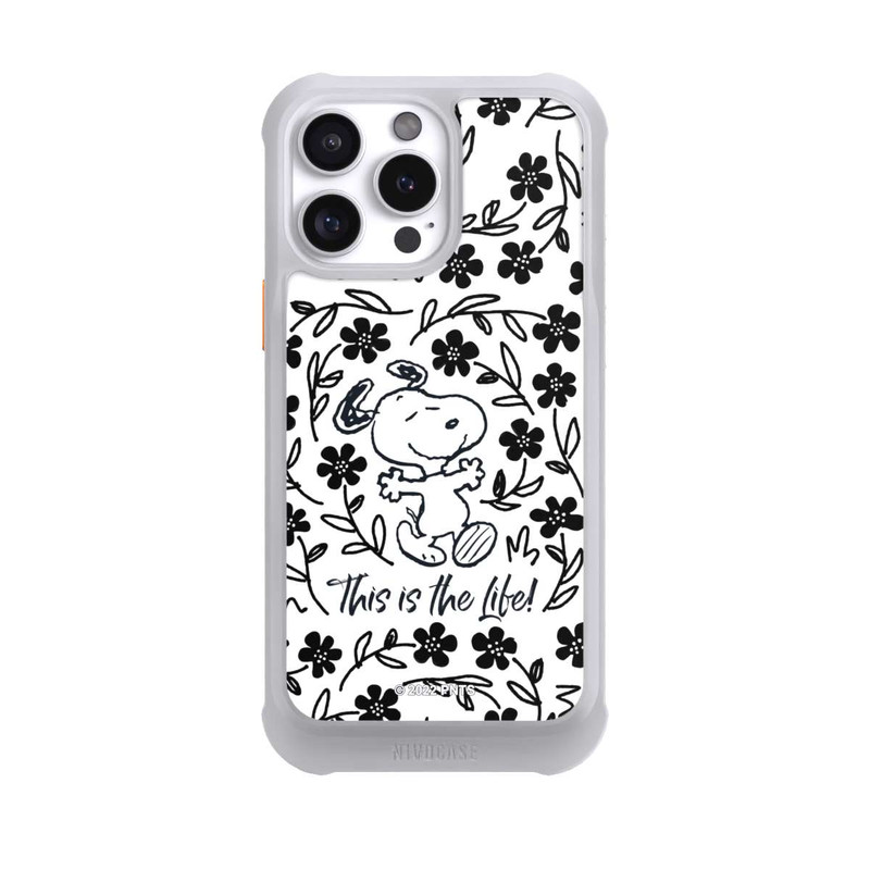 iPhone 16 Pro Max NIVOmax Snoopy schwarz und weiß This Is The Life