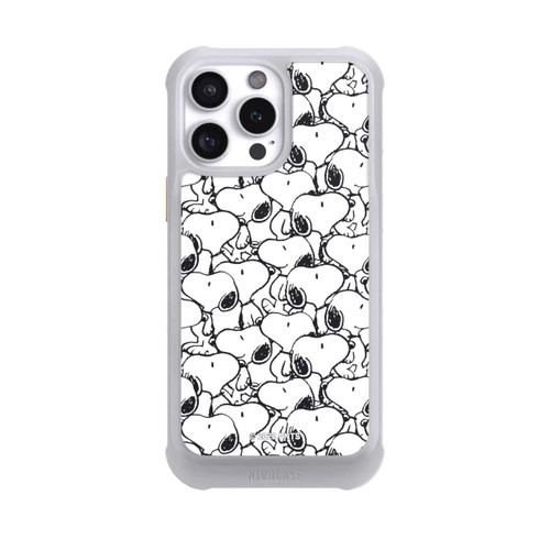 Apple iPhone 16 Pro Max NIVOmax Snoopy Muster Schwarz und Weiß