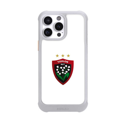 Apple iPhone 16 Pro Max NIVOmax RC Toulonnais Logo Weiß