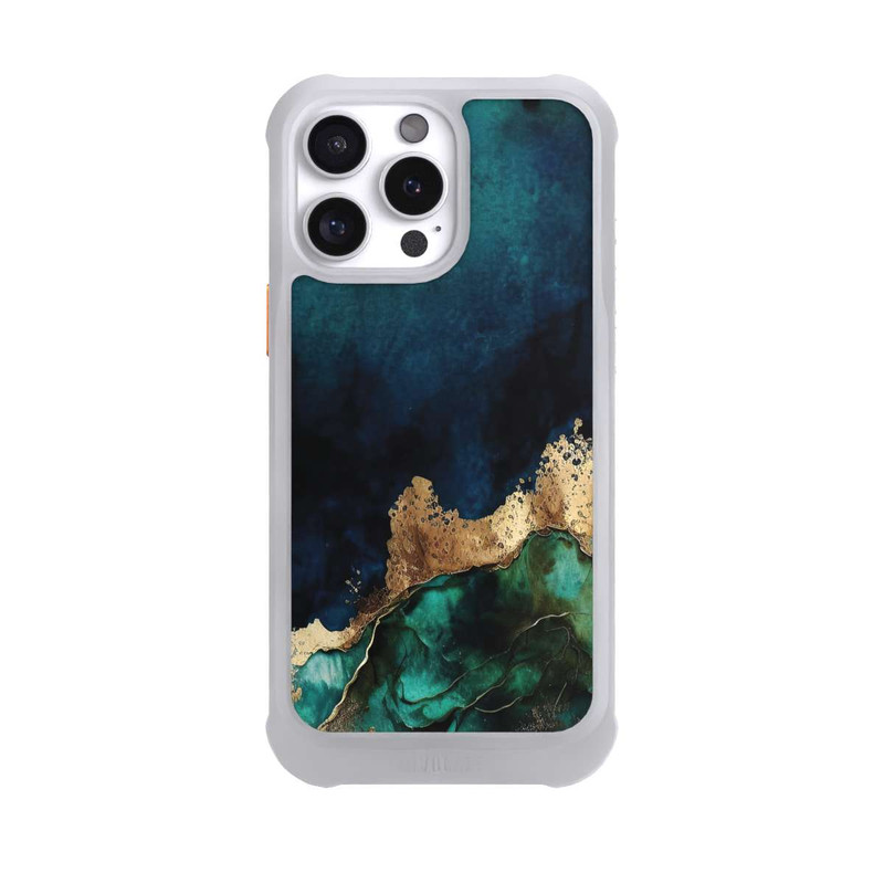 iPhone 16 Pro Max NIVOmax Bleu pétrole avec or