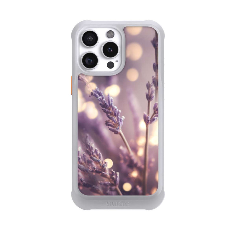 iPhone 16 Pro Max NIVOmax Lavender Close Up with AI