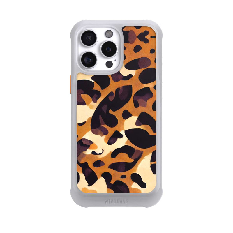 iPhone 16 Pro Max NIVOmax Leo Pattern hellbraun