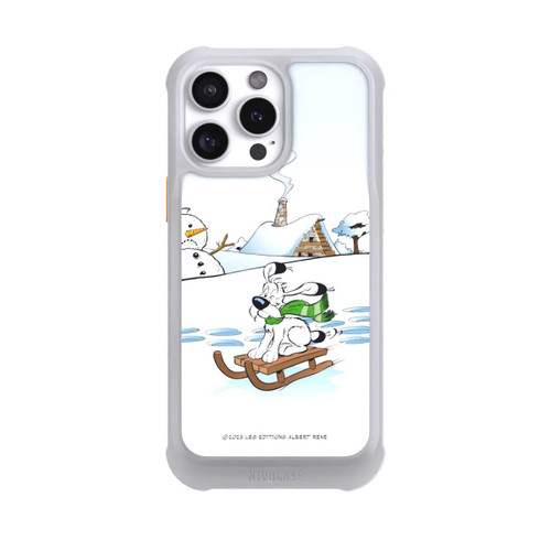 Apple iPhone 16 Pro Max NIVOmax Idefix fährt Schlitten