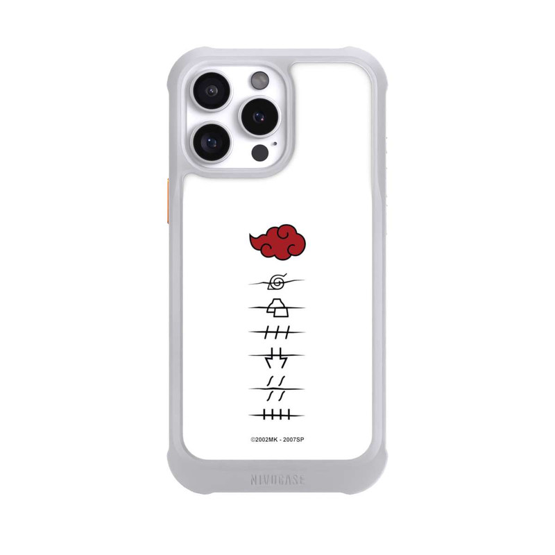 iPhone 16 Pro Max NIVOmax Akatsuki Mitgliedersymbole Weiß