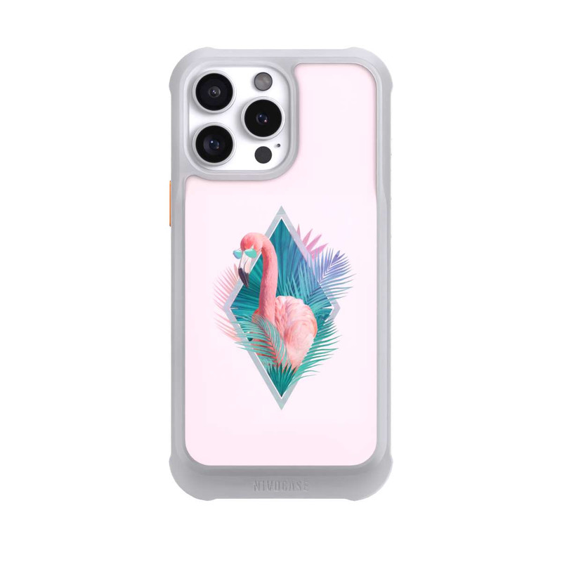 iPhone 16 Pro Max NIVOmax Tropische Pflanzen Flamingo
