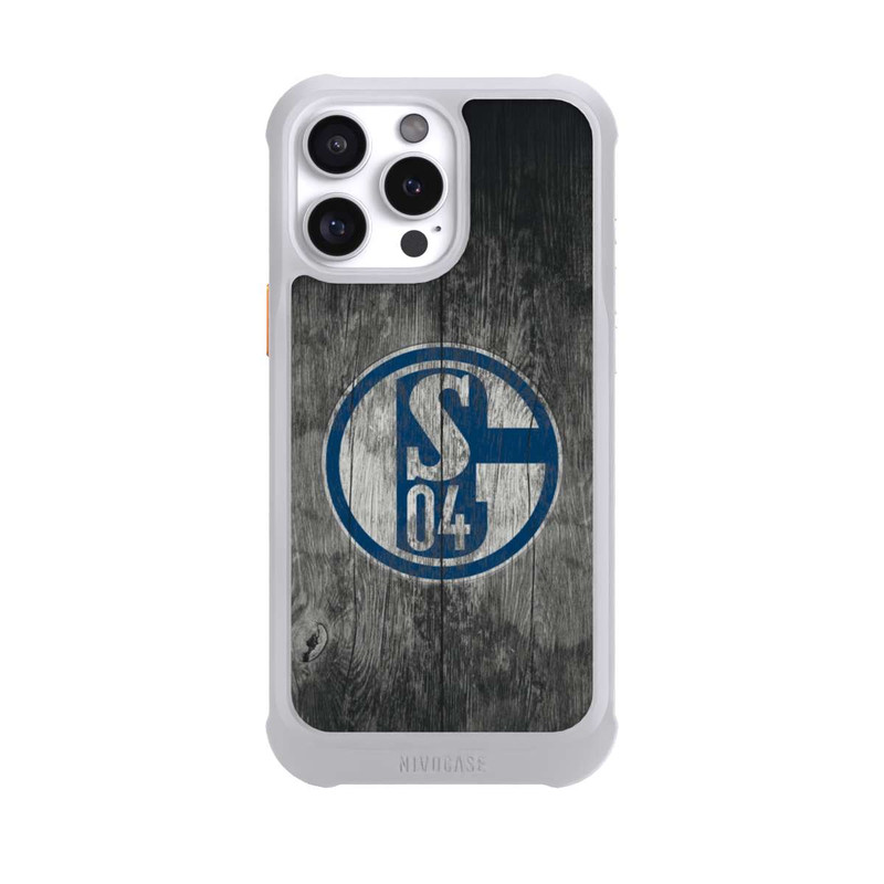 iPhone 16 Pro Max NIVOmax Schalke 04 Holz Look