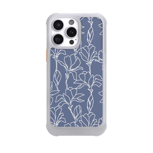 Apple iPhone 16 Pro Max NIVOmax Flower Silhouettes on Blue