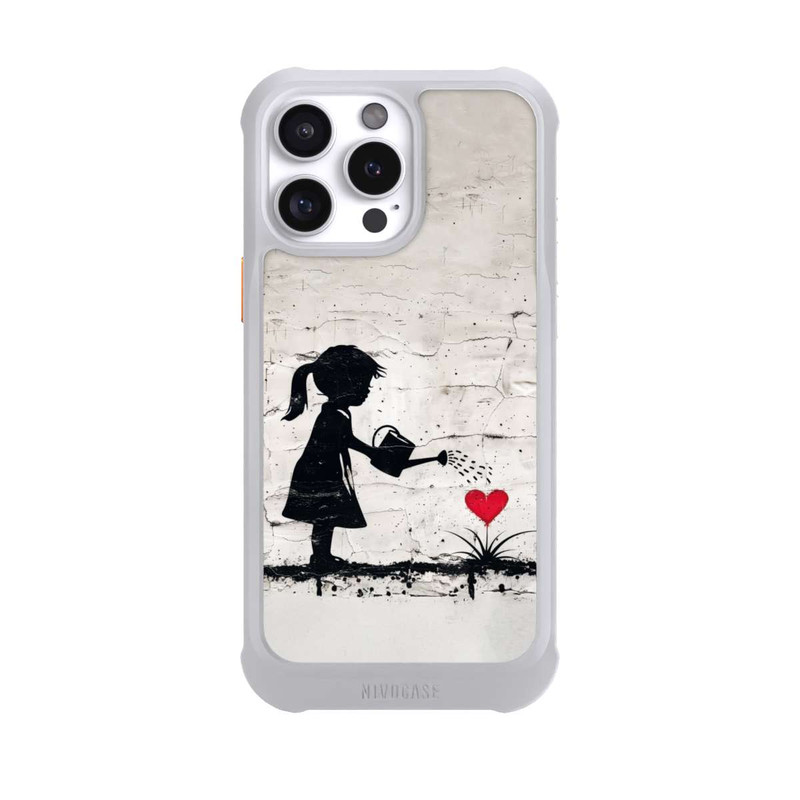 iPhone 16 Pro Max NIVOmax Girl Watering Bunch of Flowers 