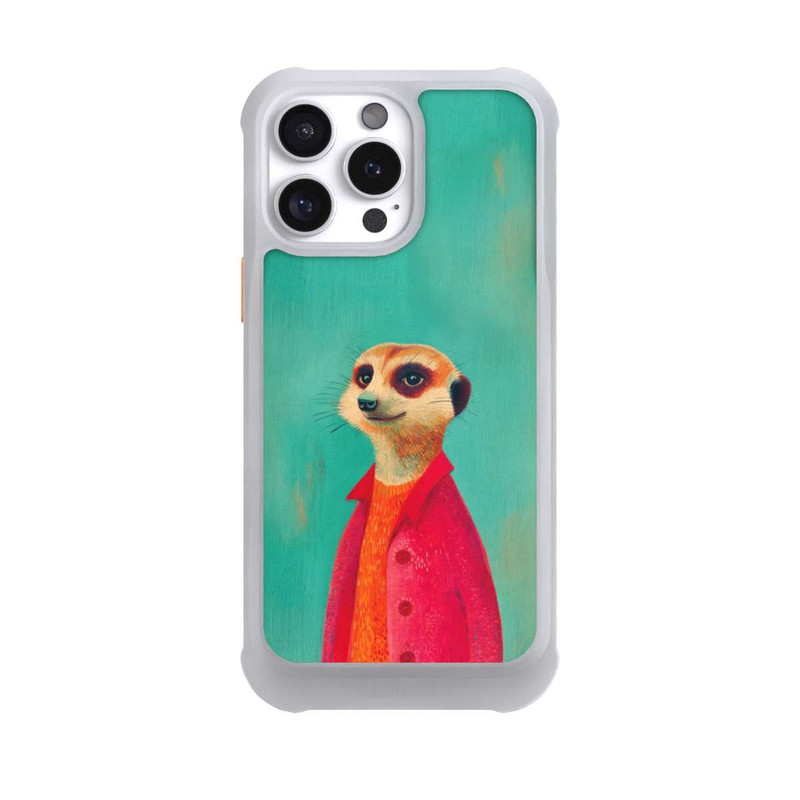 iPhone 16 Pro Max NIVOmax Erdmännchen Grün Illustration