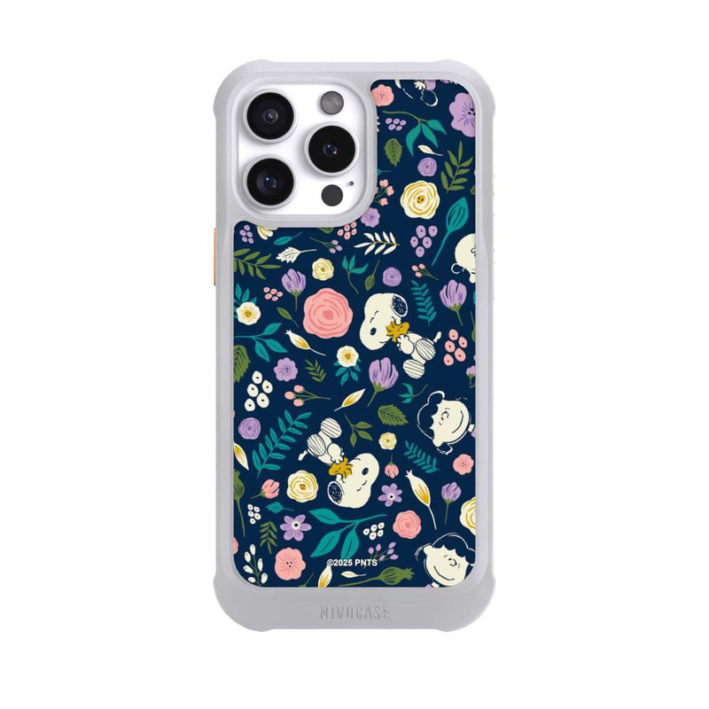 iPhone 16 Pro Max NIVOmax Peanuts Dark Flower Pattern
